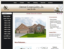 Tablet Screenshot of americandesigngallery.com